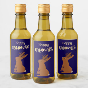 Étiquettes Pour Bouteilles De Vin Halloween Jackalope Trace ou traitement personnali