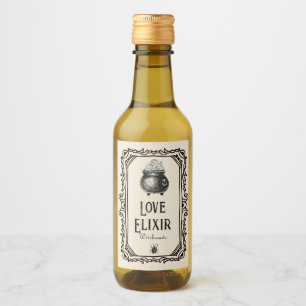 Étiquettes Pour Bouteilles De Vin Halloween Love elixir Boissons Éffrayant
