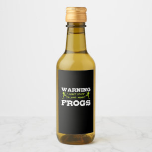 Étiquettes Pour Bouteilles De Vin Je Pourrais Commencer À Parler De Grenouilles