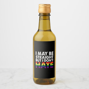 Étiquettes Pour Bouteilles De Vin Je suis peut-être hétéro mais je ne déteste pas le