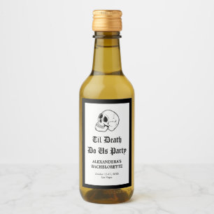 Étiquettes Pour Bouteilles De Vin Jusqu'à ce que la mort nous sépare Enterrement de