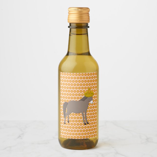 Étiquettes Pour Bouteilles De Vin La Journée mexicaine des ânes des morts (Devant)