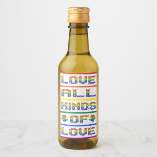 Étiquettes Pour Bouteilles De Vin L'amour, toutes sortes d'amour