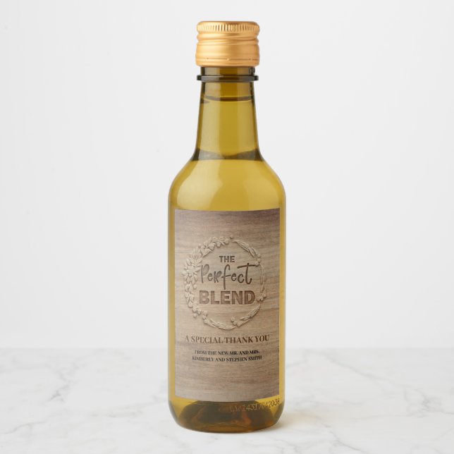 Étiquettes Pour Bouteilles De Vin Le Mariage de fusion parfait (Devant)