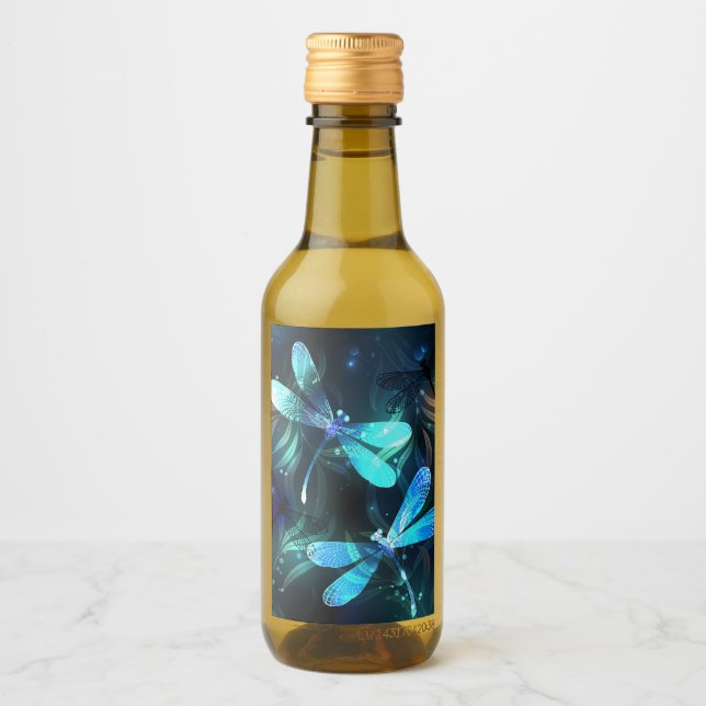 Étiquettes Pour Bouteilles De Vin Les libellules du lac (Devant)