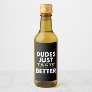 Étiquettes Pour Bouteilles De Vin Les mecs ont juste meilleur goût Idée cadeau de fi