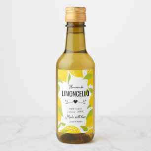 Étiquettes Pour Bouteilles De Vin Limoncello fait maison sur mesure mariage faveur l