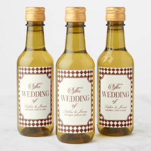 Étiquettes Pour Bouteilles De Vin Mariage de Luxe Bourgeoisie Bourgeoise Bourgogne V