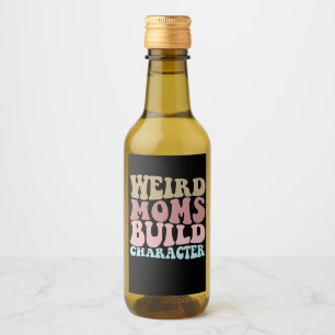 Étiquettes Pour Bouteilles De Vin Mères Bizarres Forment le Caractère Maman Drôle de