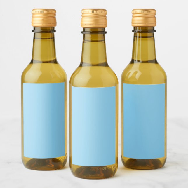 Étiquettes Pour Bouteilles De Vin Mini Baby Blue (Bouteilles)