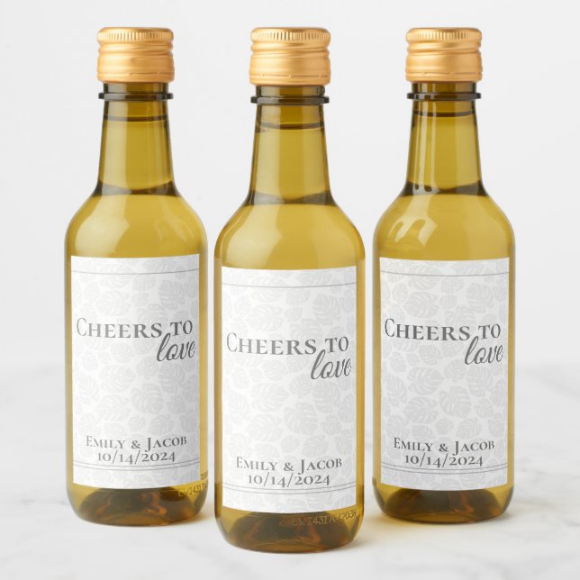 Étiquettes Pour Bouteilles De Vin Mini bouteilles de vin À la santé de l'amour  (Bouteilles)