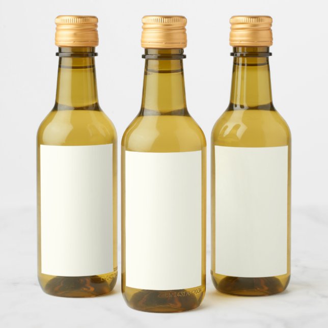 Étiquettes Pour Bouteilles De Vin Mini Ivoire (Bouteilles)