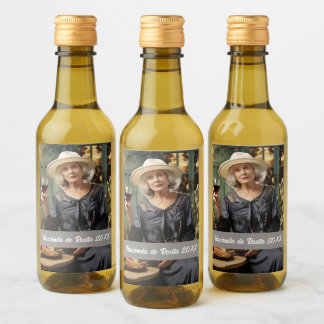 Étiquettes Pour Bouteilles De Vin Modèle photo personnalisé