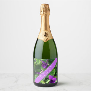 Étiquettes Pour Bouteilles De Vin Mousseux 58e anniversaire du Mariage