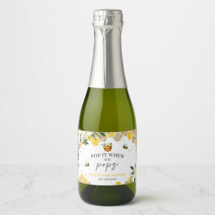 Étiquettes Pour Bouteilles De Vin Mousseux Abez Baby shower Maman À Être Pop It Quand Elle Po