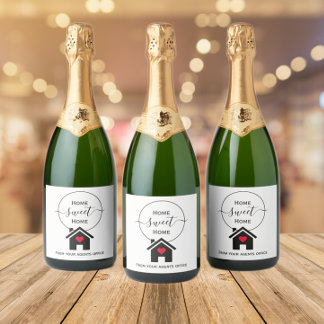 Étiquettes Pour Bouteilles De Vin Mousseux Accueil home sweet home nouveau cadeau maison de l