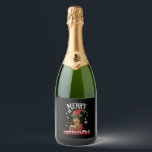 Étiquettes Pour Bouteilles De Vin Mousseux American African Christmas Santa Claus Black Girls<br><div class="desc">American African Christmas Santa Claus Black Girls</div>
