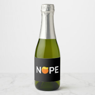 Étiquettes Pour Bouteilles De Vin Mousseux Anti-Trump - Nope Edition