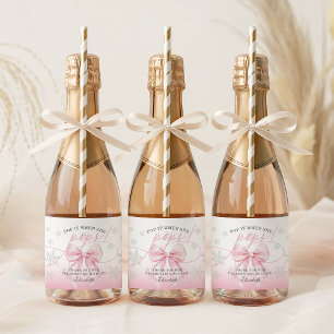 Étiquettes Pour Bouteilles De Vin Mousseux Arc-en-ciel Hiver Bébé Pop It Quand Elle Pète