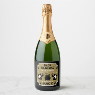 Étiquettes Pour Bouteilles De Vin Mousseux Assistant Imaginaire magique Cadeau