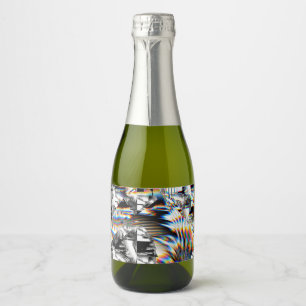 Étiquettes Pour Bouteilles De Vin Mousseux Attaque arc-en-ciel
