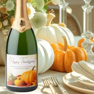 Étiquettes Pour Bouteilles De Vin Mousseux Beau Bon thanksgiving sur mesure