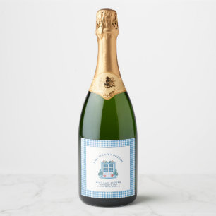 Étiquettes Pour Bouteilles De Vin Mousseux Bébé Il fait froid à l'extérieur du Baby shower