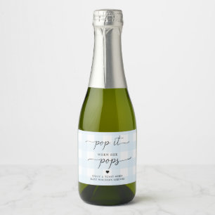 Étiquettes Pour Bouteilles De Vin Mousseux Blue En vichy Pop It Quand Elle Pops Favoriser Le