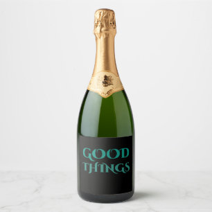 Étiquettes Pour Bouteilles De Vin Mousseux Bonnes choses