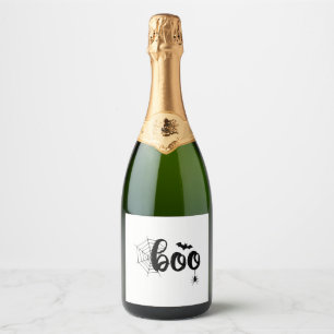 Étiquettes Pour Bouteilles De Vin Mousseux Boo Halloween Ghost Cute Halloween Famille Corresp