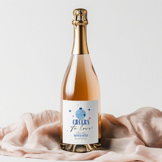 Étiquettes Pour Bouteilles De Vin Mousseux Bougainville Saintorin carrelage bleu enterrement  (Créateur téléchargé)