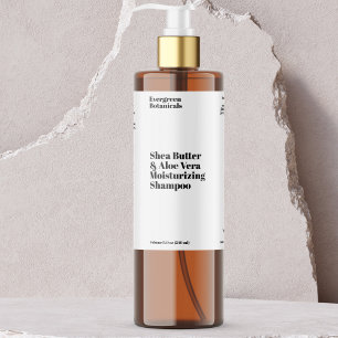 Étiquettes Pour Bouteilles De Vin Mousseux Bouteille cosmétique moderne blanche imperméable é