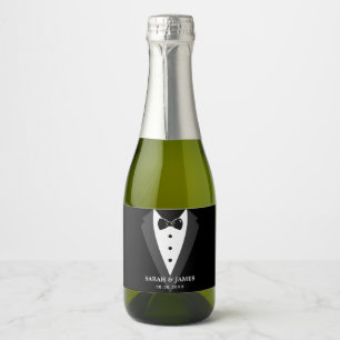 Étiquettes Pour Bouteilles De Vin Mousseux Bouteille de vin mousseux pour la fête de mariage