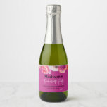 Étiquettes Pour Bouteilles De Vin Mousseux Bright Hot Pink Floral Bachelorette Favor<br><div class="desc">Our pink floral bachelorette favor sparkling wine label is not only a beautiful decoration but also a thoughtful gift for your guests. The vibrant pink color and floral design add a touch of romance and femininity to your event, making it a perfect match for a bridal shower or bachelorette party....</div>