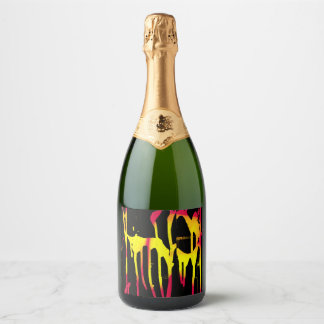 Étiquettes Pour Bouteilles De Vin Mousseux burons et éperons et bacchanal