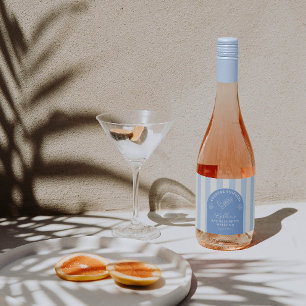 Étiquettes Pour Bouteilles De Vin Mousseux Cadeau de fête de bachelorette de cowgirl côtière