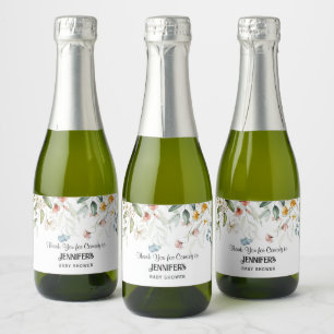 Étiquettes Pour Bouteilles De Vin Mousseux Cadeau de remerciement coloré pour Baby Shower,