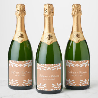 Étiquettes Pour Bouteilles De Vin Mousseux Cadeaux de fête Talavera Mariage Mexicain Barro