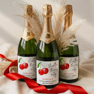Étiquettes Pour Bouteilles De Vin Mousseux C'est la cerise sur le gâteau 🍒 Enterrement de vi