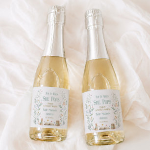 Étiquettes Pour Bouteilles De Vin Mousseux C'est quand elle éclate Nouveau chapitre Baby Show
