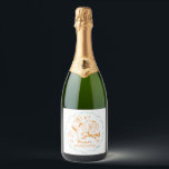 Étiquettes Pour Bouteilles De Vin Mousseux Cette épouse est une fille de spectacle Week-end d<br><div class="desc">Faites monter l'éclat et préparez-vous pour une soirée inoubliable dans le style authentique de Vegas ! Cette étiquette de vin ludique et illustrée à la main présente une palette de couleurs audacieuses orange et bleu sarcelle, mêlant l'élégance rétro des girls de spectacle à des gribouillis fantaisistes inspirés des casinos de...</div>