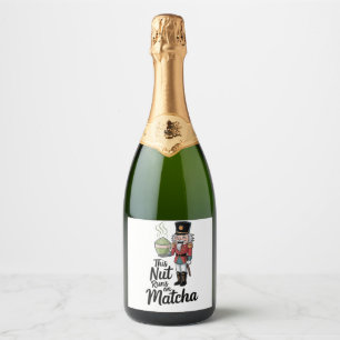 Étiquettes Pour Bouteilles De Vin Mousseux Cette noix tourne sur Matcha Christmas Nutcracker