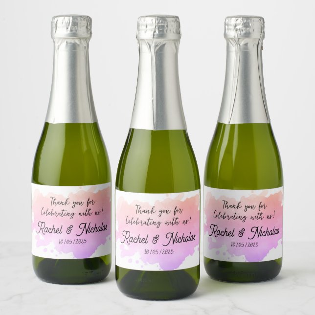 Étiquettes Pour Bouteilles De Vin Mousseux Champagne mini bottles favors personalized (Bouteilles)