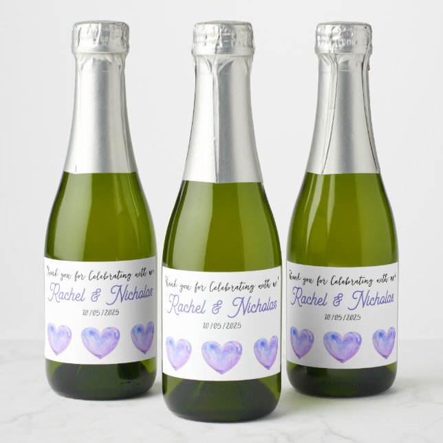 Étiquettes Pour Bouteilles De Vin Mousseux Champagne mini bottles favors personalized (Bouteilles)