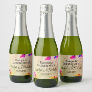 Étiquettes Pour Bouteilles De Vin Mousseux Champagne mini bottles favors personalized