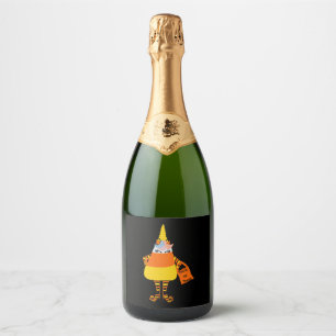 Étiquettes Pour Bouteilles De Vin Mousseux Chemise de maïs Unicorn, Chemise d'Halloween, Unic