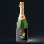 Étiquettes Pour Bouteilles De Vin Mousseux Christmas Elf<br><div class="desc">Christmas Elf</div>
