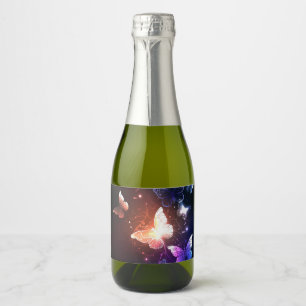 Étiquettes Pour Bouteilles De Vin Mousseux Clowing Night Butterflies
