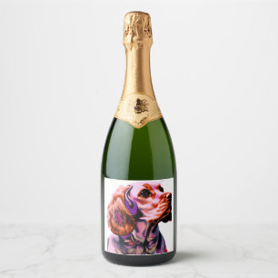 Étiquettes Pour Bouteilles De Vin Mousseux Cocker Spaniel Chien