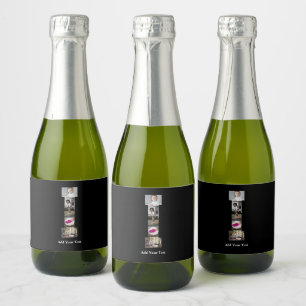 Étiquettes Pour Bouteilles De Vin Mousseux Concevez Votre Propre Collage de Photos avec la Le